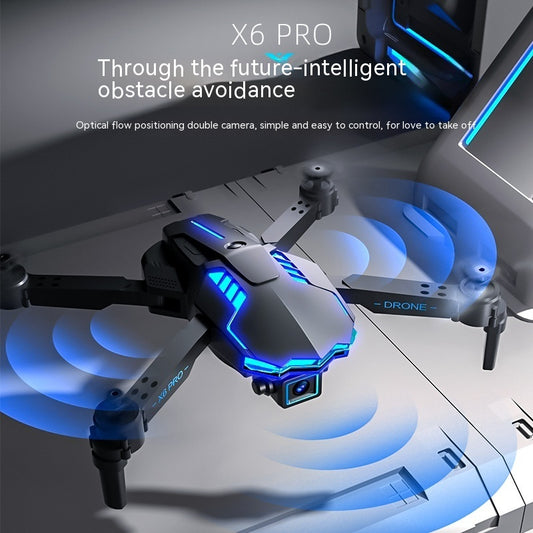 Remote Control Aircraft Toy X6 Aerial 4k Dual Camera Obstacle Avoidance And Remote Control Aircraft Toy