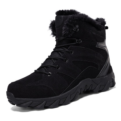 Snow Boots  Men's Snow Boots Thickened Thermal Middle Tube