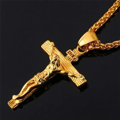 Religious Jesus Cross Necklace for Men - sumet.shop