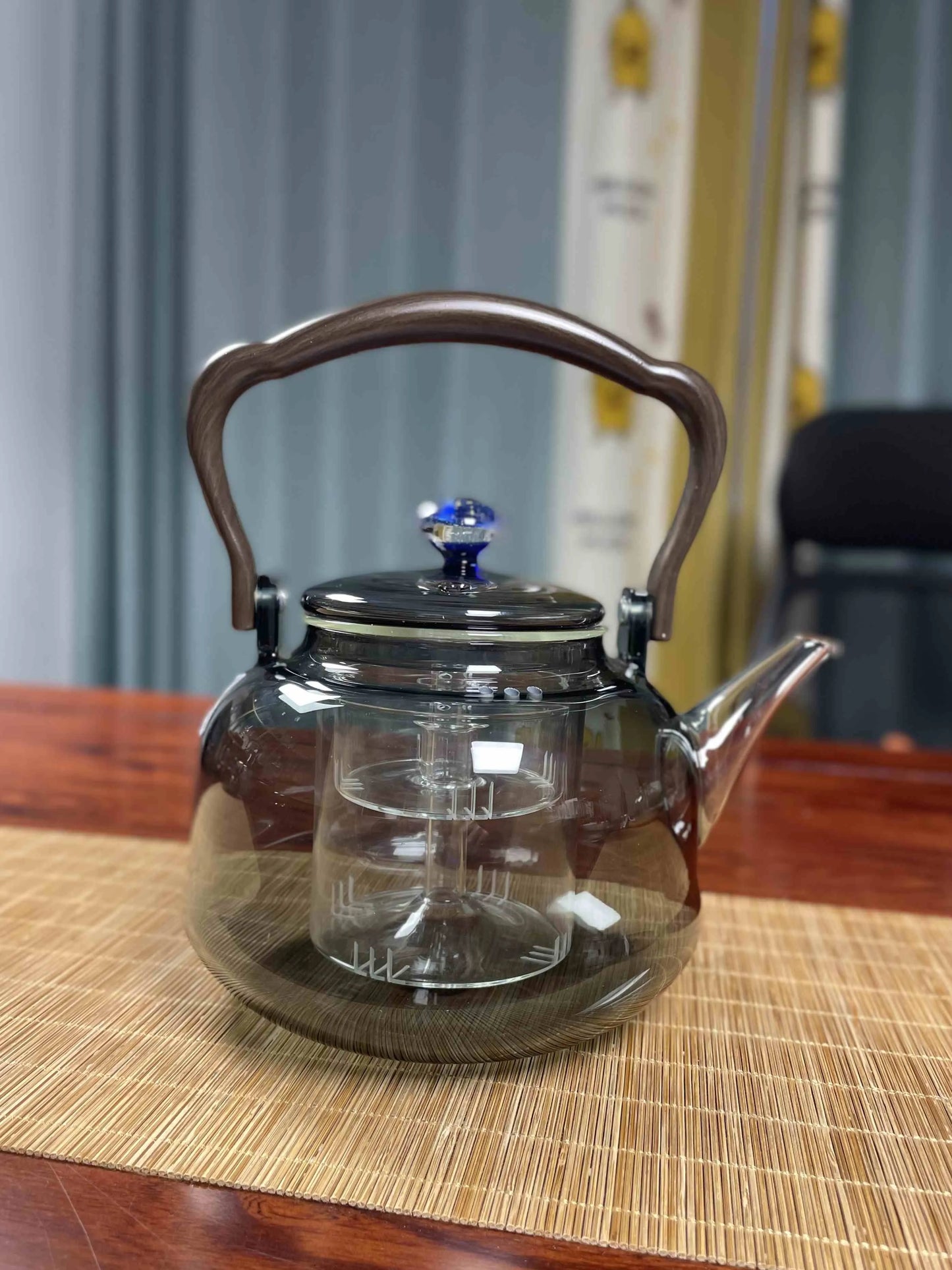 Glass Teapot High Borosilicate Glass Teapot With Lifting Beam