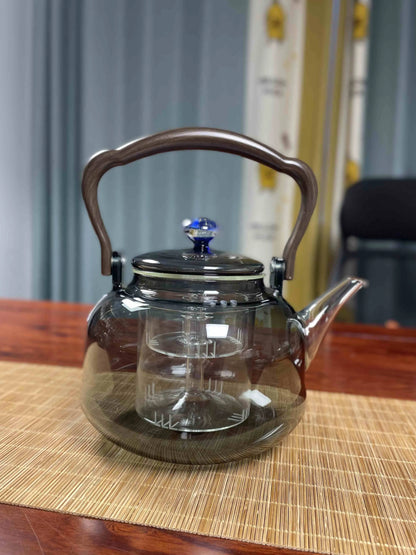 Glass Teapot High Borosilicate Glass Teapot With Lifting Beam