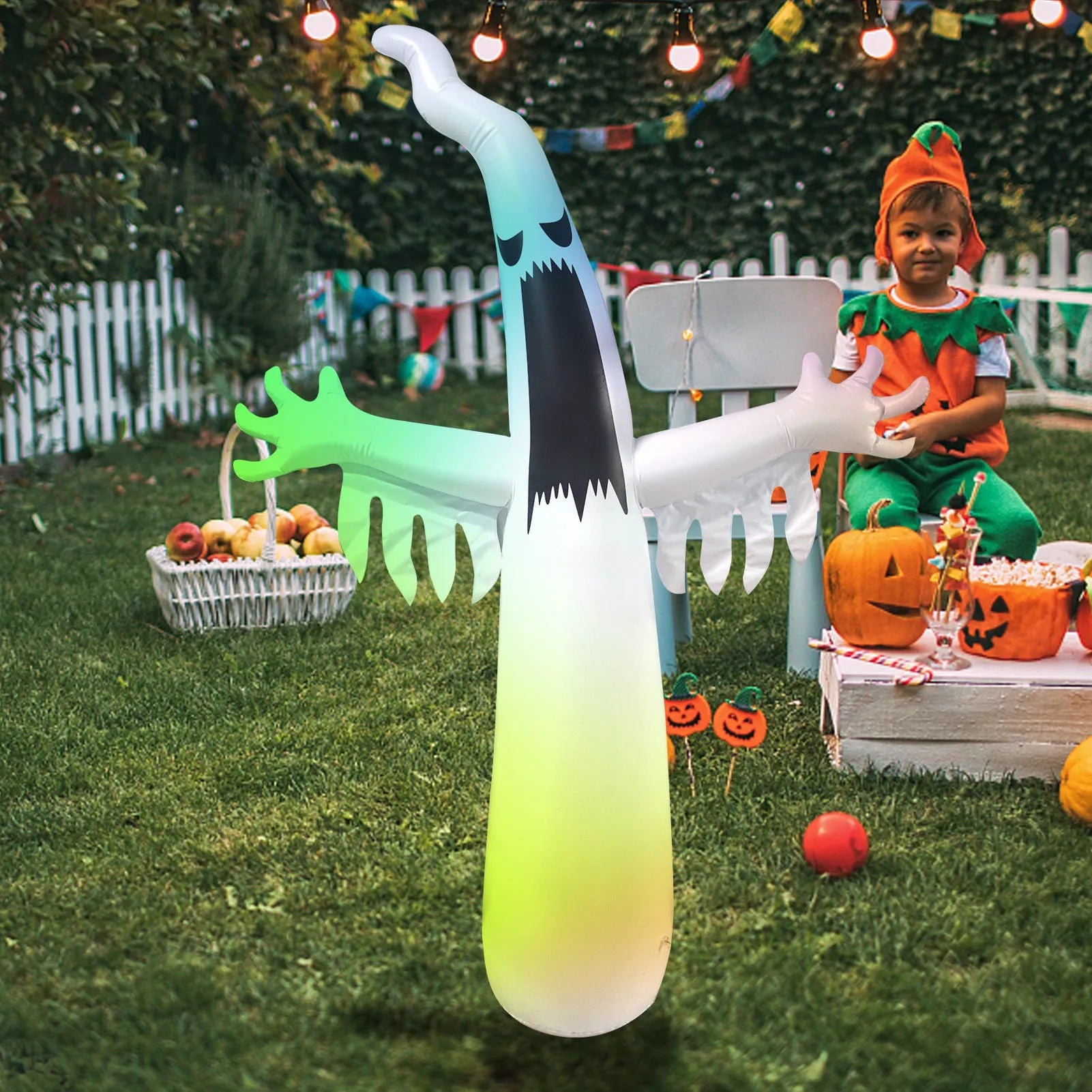 Halloween Inflatable Ghost Tumbler Outdoor Scene Arrangement For Ghost Festival