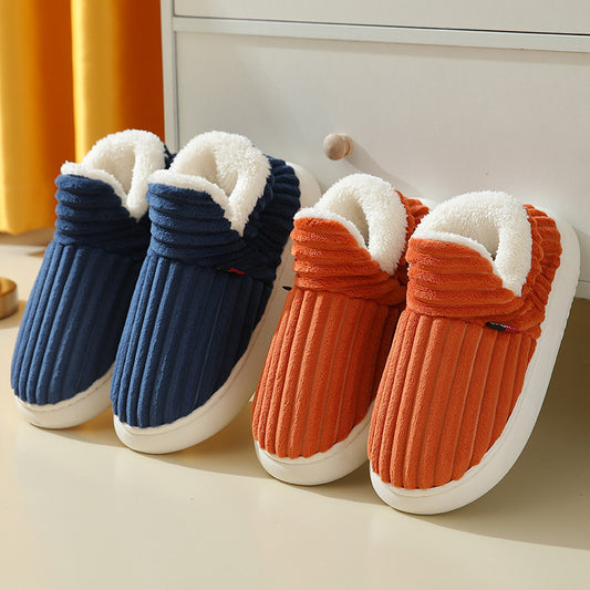 Cotton Shoes  Full Heel Wrap Cotton Shoes Fleece Lined Platform