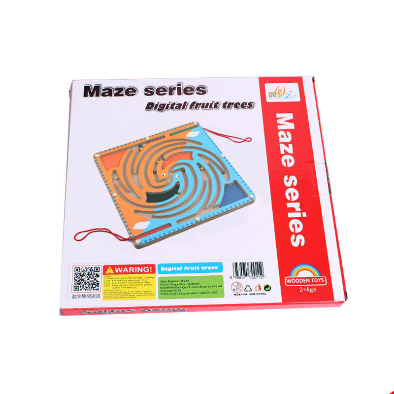 Children's Puzzle Moving Pen On Track To Carry Maze