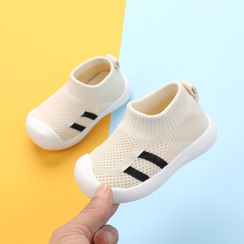 Children's Indoor Kick-proof Stretch Cloth Shoes Men