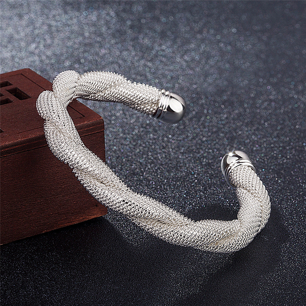 Bracelet Interwoven Network Management Bracelet Silver-plated Fashion