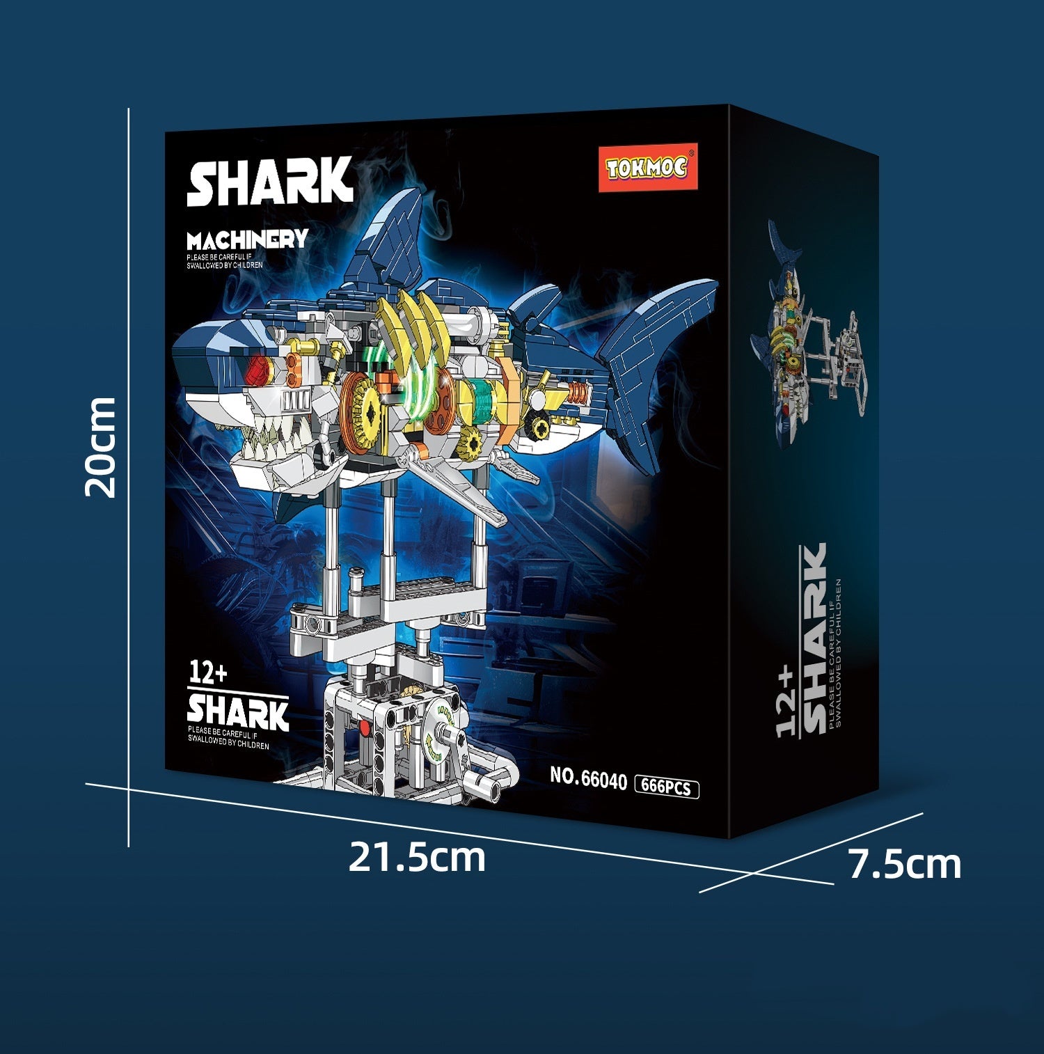 Building Blocks Small Particle Building Blocks Mechanical Shark Assembling Toys