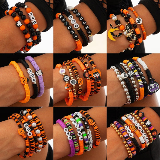 Pumpkin Bracelet Suit European And American Halloween New Skull Pumpkin Bracelet Suit