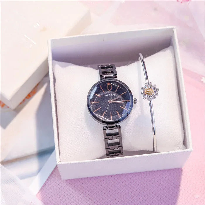 Small dial Watch Female Student Korean Version Of Simple Temperament Small Dial