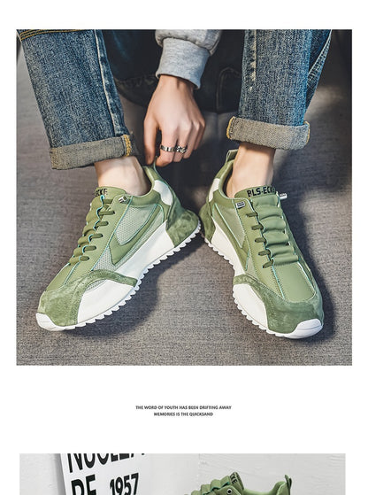 Casual Sneaker  Men's Spring New Fashion All-match Casual Sneaker Thick Bottom Height Increasing Non-slip