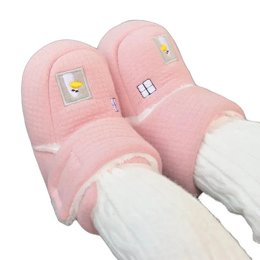 Baby Soft-sole Cotton Shoes Fleece Lined Padded Warm Keeping