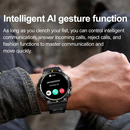 Big Screen Watch MAX18 Men Smartwatch AMOLED1.43inch Big Screen BT Calls Gesture Control AI Voice Sports Smart Watch Men
