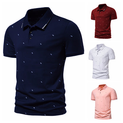 Men's Short Sleeve Fashion Printed Polo Shirt - sumet.shop