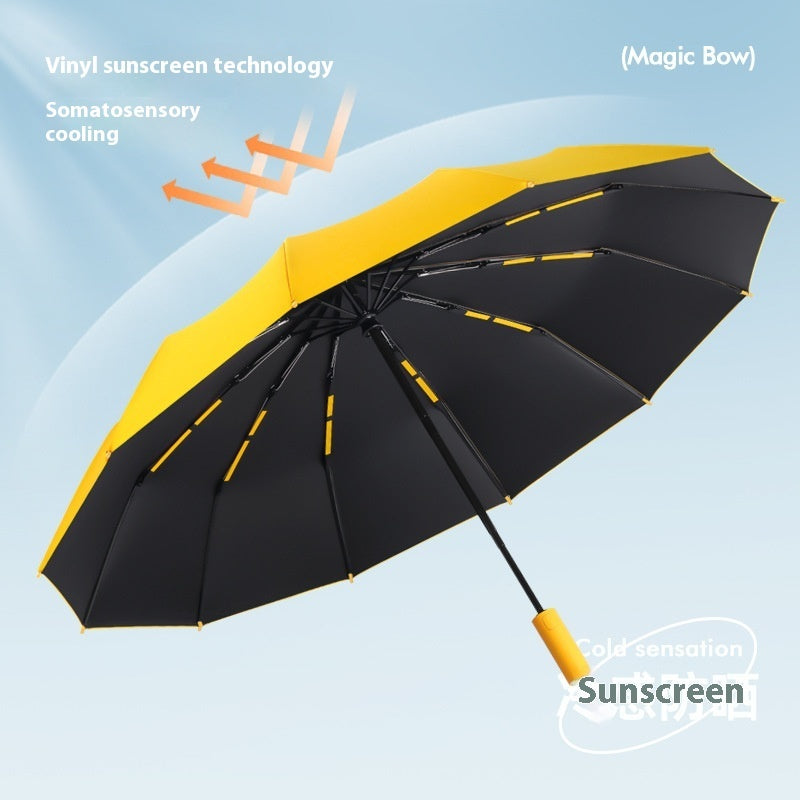 Umbrella Automatic Sun Umbrella Dual-use Sun Protection