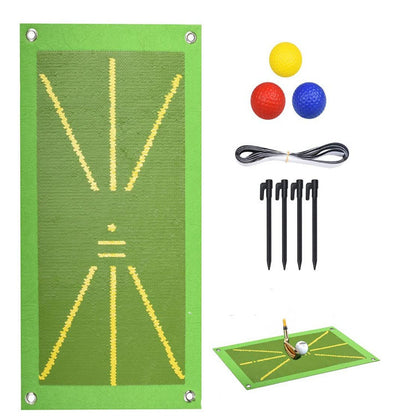 Portable Golf Training Mat For Swing Detection Batting Ball Trace Directional Detection Mat Swing Path Pads Swing Practice Pads