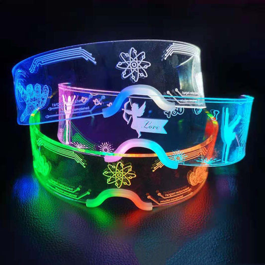 Halloween Amazon LED Colorful Glowing Glasses Christmas - sumet.shop