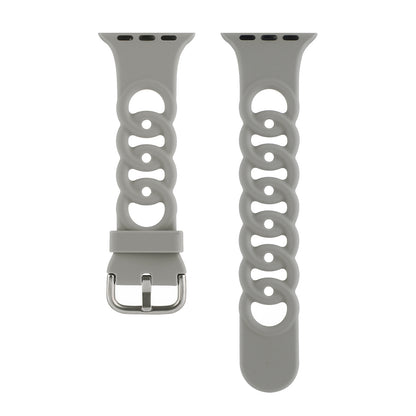 Solid Color Circle Hollow Silicone Strap