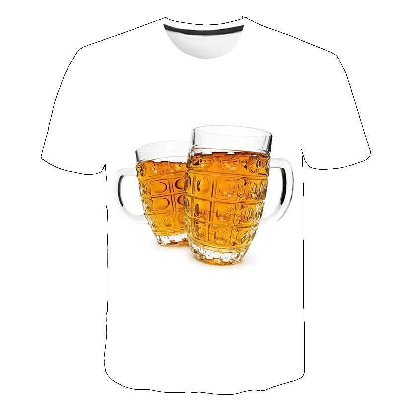 Short-sleeved T-shirt Men's Fashion Casual 3D Short-sleeved T-shirt