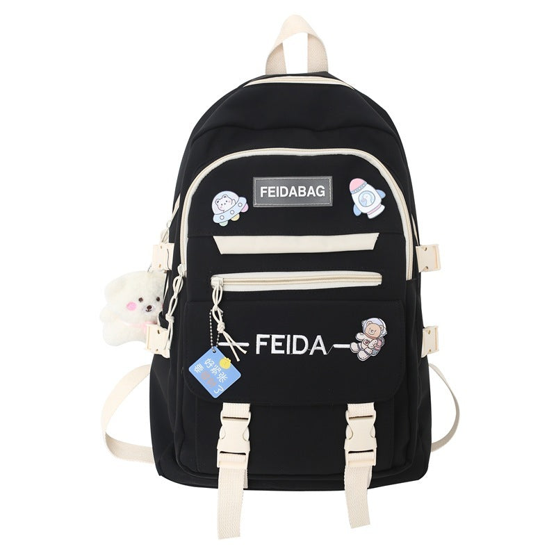 High School Student Schoolbag Elegant Mori Leisure Backpack Large Capacity Early High School Student Schoolbag