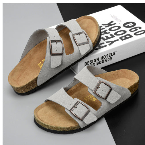 Slippers Beach Shoes  Summer Beach Shoes Leisure Cork Couple Sandals And Slippers