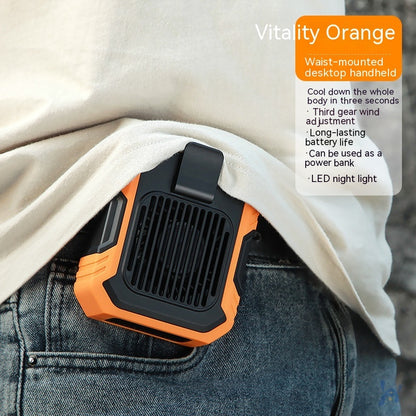 Wrist Hanging Fan With Light USB Power Outdoor Gadget