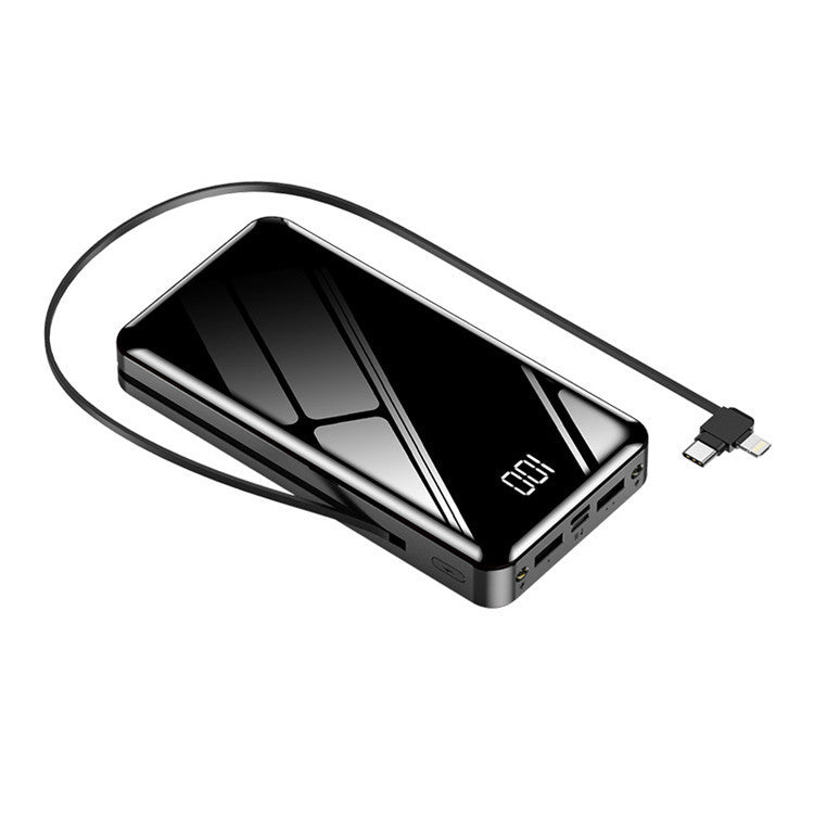 With Cable Mirror Digital Display Large Capacity Portable Power