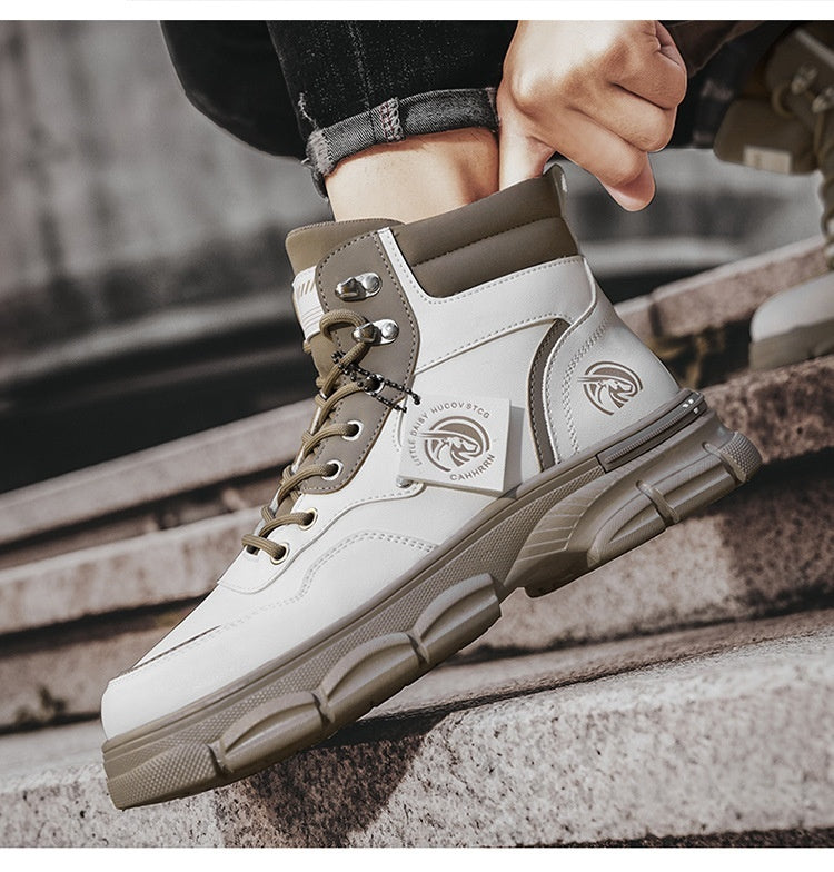 High top Boots Men's Casual Trend High Top British Style Martin Boots