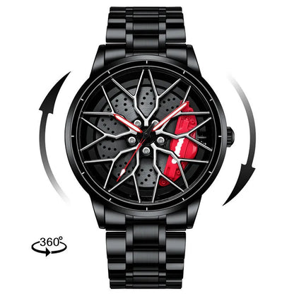 Wheel Men's Watch Skeleton Forged Caliper AMG488 Wheel Men's Watch