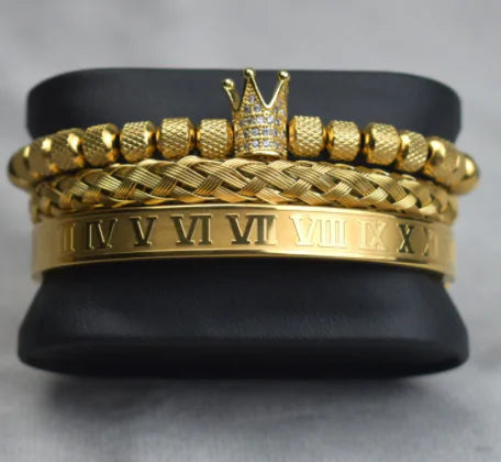 Bracelets Stainless Steel Roman Royal Charm Men Bracelets Stainless Steel - sumet.shop
