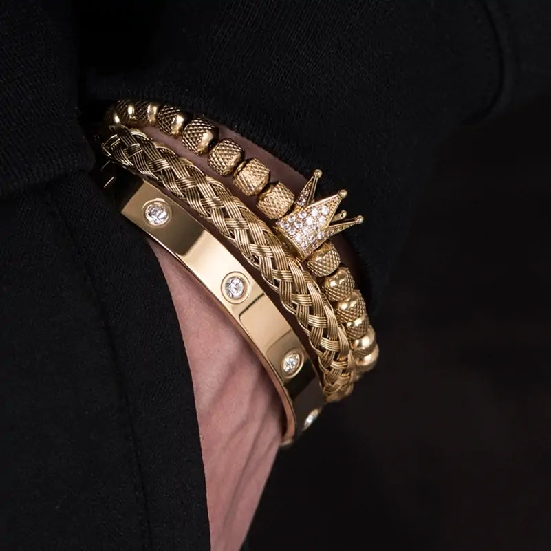 Bracelets Stainless Steel Roman Royal Charm Men Bracelets Stainless Steel - sumet.shop