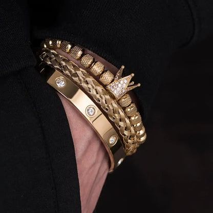 Bracelets Stainless Steel Roman Royal Charm Men Bracelets Stainless Steel - sumet.shop
