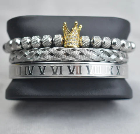 Bracelets Stainless Steel Roman Royal Charm Men Bracelets Stainless Steel - sumet.shop