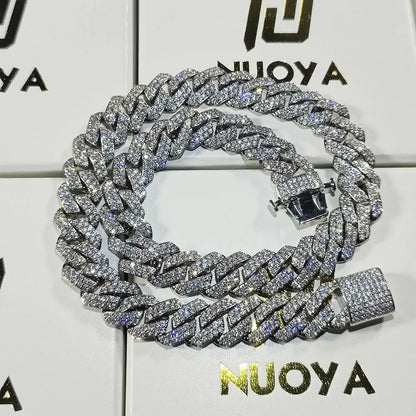 Gold Plated Iced Out Chain for Men and Women Cuban Chain Necklace - sumet.shop