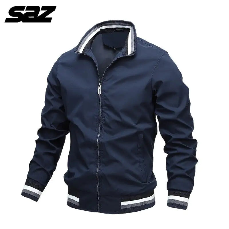 Men’s Casual Stand-up Collar Jacket - sumet.shop