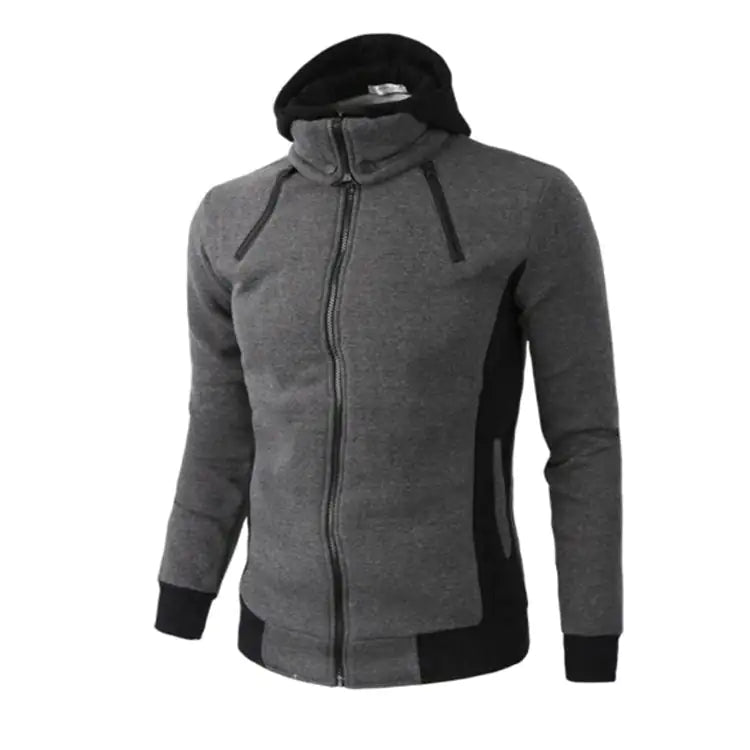 Double Zipper Hoodie Jacket for Men - sumet.shop