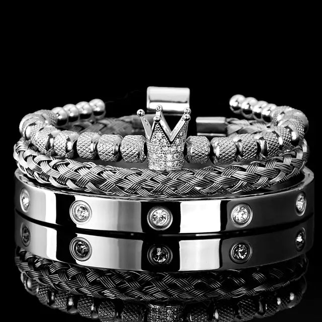 Bracelets Stainless Steel Roman Royal Charm Men Bracelets Stainless Steel - sumet.shop